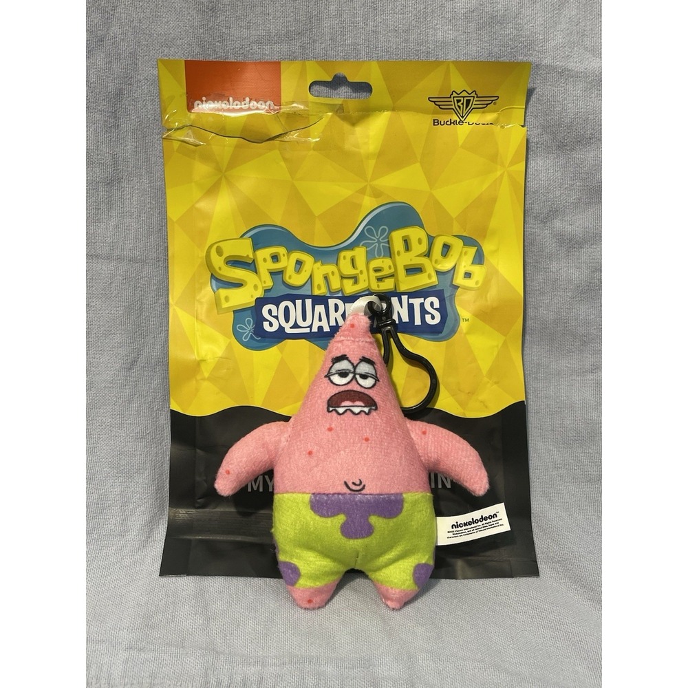 NEW Nickelodeon SpongeBob Plush Keychain Bag Charm by Buckle-Down - Patrick